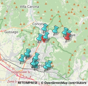 Mappa Via Luigi Gadola, 25136 Brescia BS, Italia (3.68813)