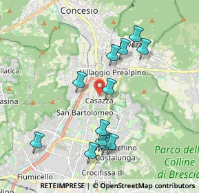 Mappa Via Luigi Gadola, 25136 Brescia BS, Italia (1.91667)