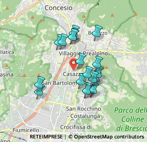 Mappa Via Luigi Gadola, 25136 Brescia BS, Italia (1.42389)