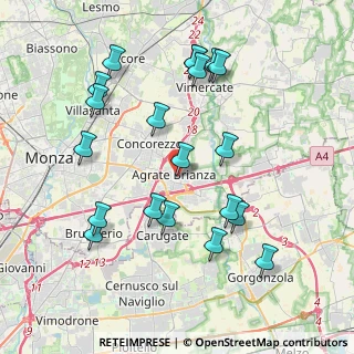 Mappa Via Antonio D'agrate, 20864 Agrate Brianza MB, Italia (4.155)