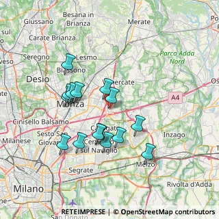 Mappa Via Antonio D'agrate, 20864 Agrate Brianza MB, Italia (6.488)