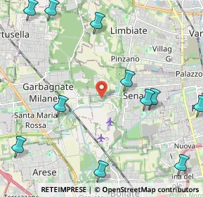 Mappa Via Bellini, 20030 Senago MI, Italia (2.85909)