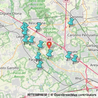 Mappa Via Carlo Calvi, 20023 Cerro Maggiore MI, Italia (3.99231)