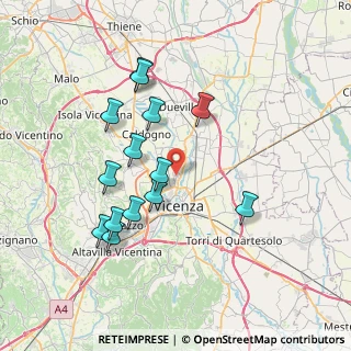 Mappa Via Lago di Levico, 36100 Vicenza VI, Italia (7.13143)