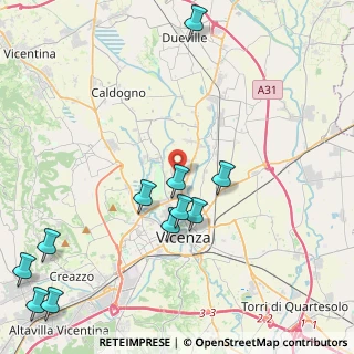 Mappa Via Lago di Levico, 36100 Vicenza VI, Italia (5.22455)