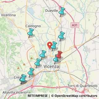 Mappa Via Lago di Levico, 36100 Vicenza VI, Italia (4.16636)