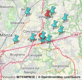 Mappa Via Giuseppe Verdi, 20867 Agrate Brianza MB, Italia (3.22636)