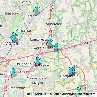 Mappa Via S. Francesco D'Assisi, 20864 Agrate Brianza MB, Italia (5.43833)