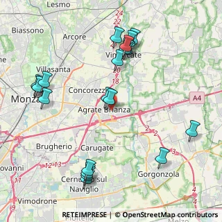 Mappa Via San Francesco D'Assisi, 20864 Agrate Brianza MB, Italia (4.7935)