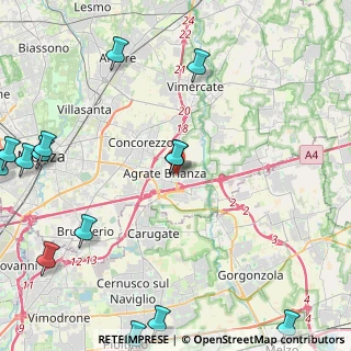 Mappa Via S. Francesco D'Assisi, 20864 Agrate Brianza MB, Italia (6.43929)