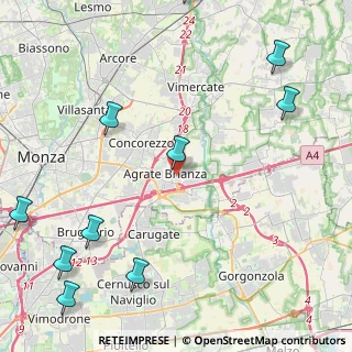 Mappa Via S. Francesco D'Assisi, 20864 Agrate Brianza MB, Italia (6.45636)
