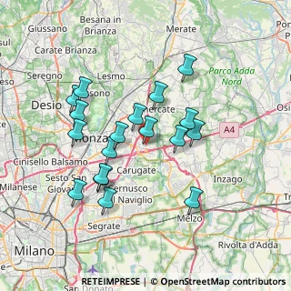 Mappa Via S. Francesco D'Assisi, 20864 Agrate Brianza MB, Italia (6.65889)