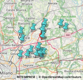 Mappa Via Giuseppe Verdi, 20867 Agrate Brianza MB, Italia (6.26235)