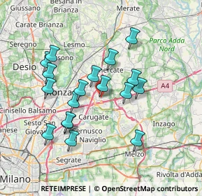 Mappa Via Giuseppe Verdi, 20867 Agrate Brianza MB, Italia (6.65889)