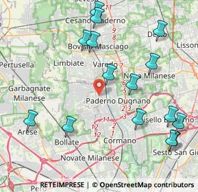 Mappa Via Paolo Magretti, 20037 Paderno Dugnano MI, Italia (4.84533)