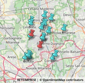 Mappa Via Paolo Magretti, 20037 Paderno Dugnano MI, Italia (2.9865)