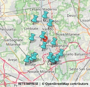 Mappa Via Paolo Magretti, 20037 Paderno Dugnano MI, Italia (3.21533)