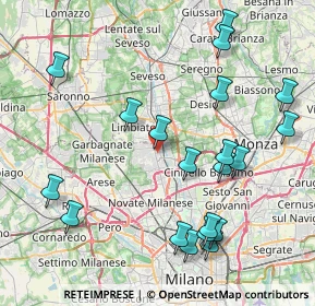 Mappa Via Paolo Magretti, 20037 Paderno Dugnano MI, Italia (9.274)
