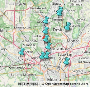 Mappa Via Paolo Magretti, 20037 Paderno Dugnano MI, Italia (6.76)