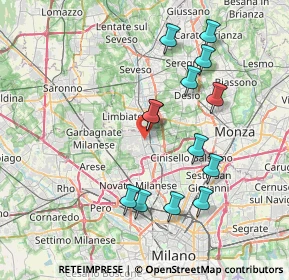 Mappa Via Paolo Magretti, 20037 Paderno Dugnano MI, Italia (7.40538)