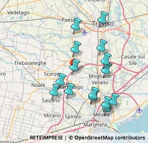 Mappa Via Spangaro, 31059 Zero Branco TV, Italia (7.19667)