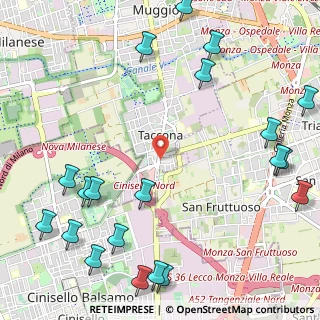 Mappa Via Federico Confalonieri, 20053 Muggiò MB, Italia (1.55)