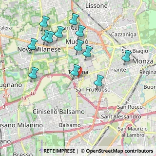 Mappa Via Federico Confalonieri, 20053 Muggiò MB, Italia (2.08923)