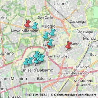 Mappa Via Federico Confalonieri, 20053 Muggiò MB, Italia (1.645)