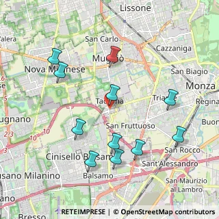 Mappa Via Federico Confalonieri, 20053 Muggiò MB, Italia (2.07909)