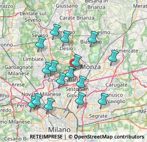 Mappa Via Federico Confalonieri, 20053 Muggiò MB, Italia (7.00688)