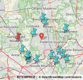 Mappa Via Bachelet, 20037 Paderno Dugnano MI, Italia (4.366)