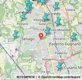 Mappa Via Bachelet, 20037 Paderno Dugnano MI, Italia (3.0125)