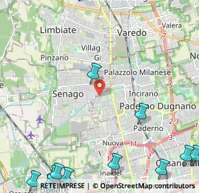 Mappa Via Bachelet, 20037 Paderno Dugnano MI, Italia (3.59786)