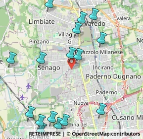 Mappa Via Bachelet, 20037 Paderno Dugnano MI, Italia (2.6625)