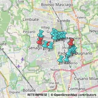 Mappa Via Bachelet, 20037 Paderno Dugnano MI, Italia (1.26556)