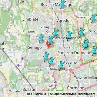 Mappa Via Bachelet, 20037 Paderno Dugnano MI, Italia (2.32154)