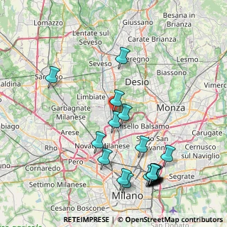 Mappa Via Italia, 20037 Paderno Dugnano MI, Italia (9.5805)