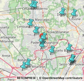 Mappa Via Italia, 20037 Paderno Dugnano MI, Italia (4.59813)