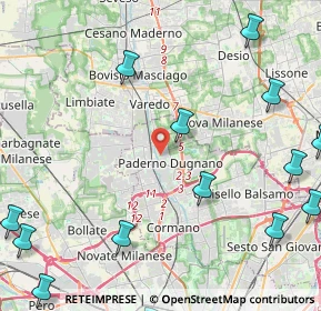 Mappa SP 35, 20037 Paderno Dugnano MI (6.51333)
