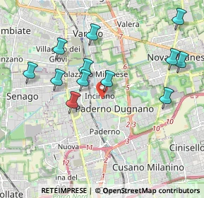 Mappa Via Italia, 20037 Paderno Dugnano MI, Italia (2.03333)