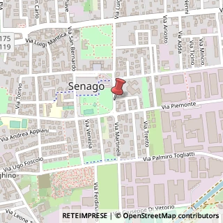 Mappa Via Martinelli, 55, 20030 Senago, Milano (Lombardia)