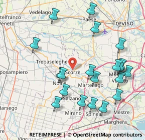 Mappa Via Giacomo Matteotti, 30037 Scorzè VE, Italia (8.8565)