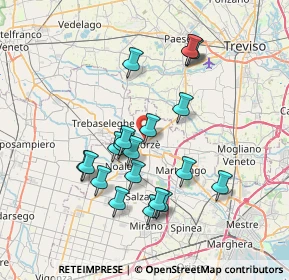 Mappa Via Giacomo Matteotti, 30037 Scorzè VE, Italia (6.753)