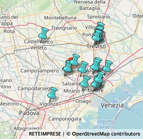 Mappa Via Giacomo Matteotti, 30037 Scorzè VE, Italia (12.0165)