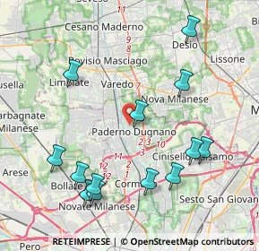 Mappa Via Anzio, 20037 Paderno Dugnano MI, Italia (4.52)