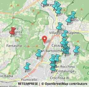 Mappa Via Traversa di Via Alcide de Gasperi, 25060 Collebeato BS, Italia (2.319)
