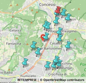 Mappa Via Traversa di Via Alcide de Gasperi, 25060 Collebeato BS, Italia (1.98111)