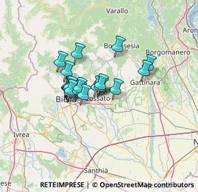 Mappa Via Giuseppe Garibaldi, 13836 Cossato BI, Italia (9.0715)