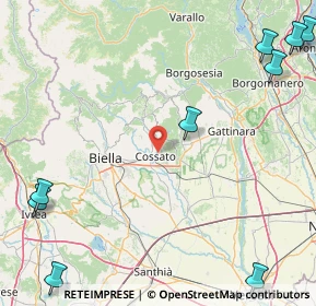 Mappa Via Giuseppe Garibaldi, 13836 Cossato BI, Italia (32.91154)