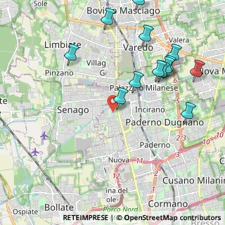 Mappa Via Michelangelo Buonarroti, 20037 Paderno Dugnano MI, Italia (2.39385)